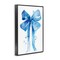 Stupell Industries Blue Bell Bow Illustration Framed Giclee, design by LSR Design Studio